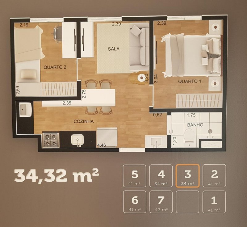 Apartamento, 2 quartos, 42 m² - Foto 7