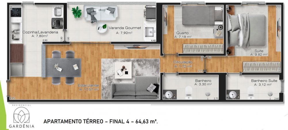 Apartamento, 2 quartos, 65 m² - Foto 23