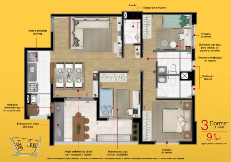 Apartamento, 3 quartos, 94 m² - Foto 38