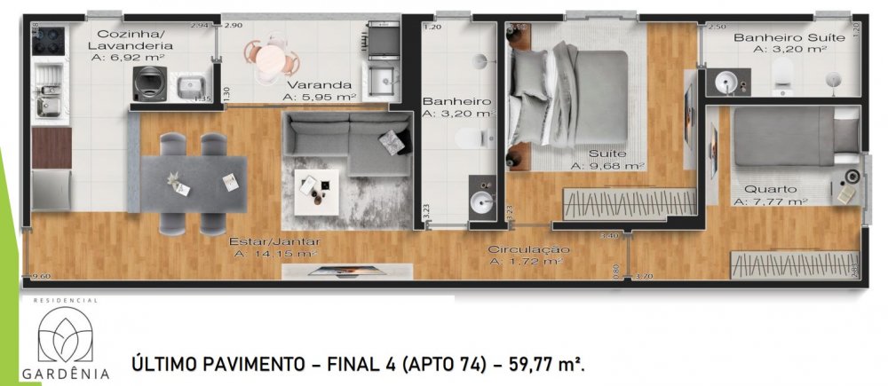 Apartamento, 2 quartos, 65 m² - Foto 33