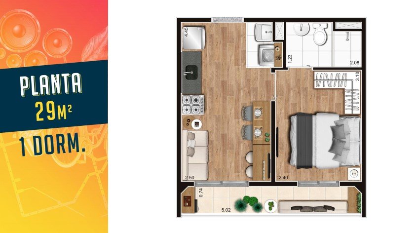 Apartamento, 2 quartos, 35 m² - Foto 20