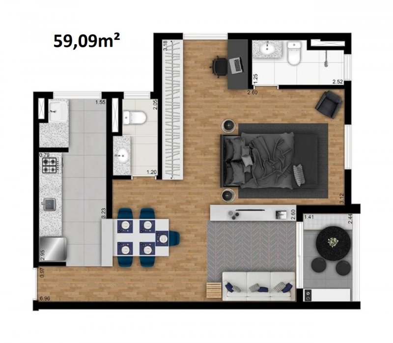 Apartamento, 2 quartos, 58 m² - Foto 36