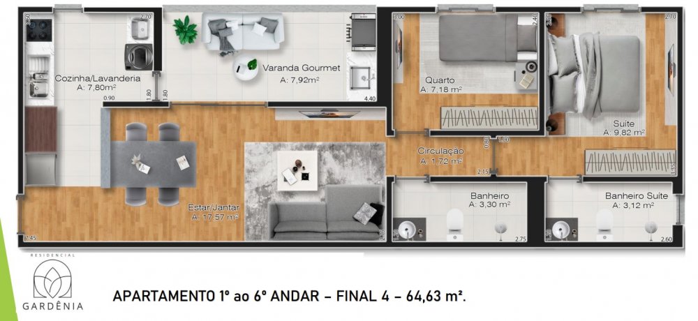 Apartamento, 2 quartos, 65 m² - Foto 28